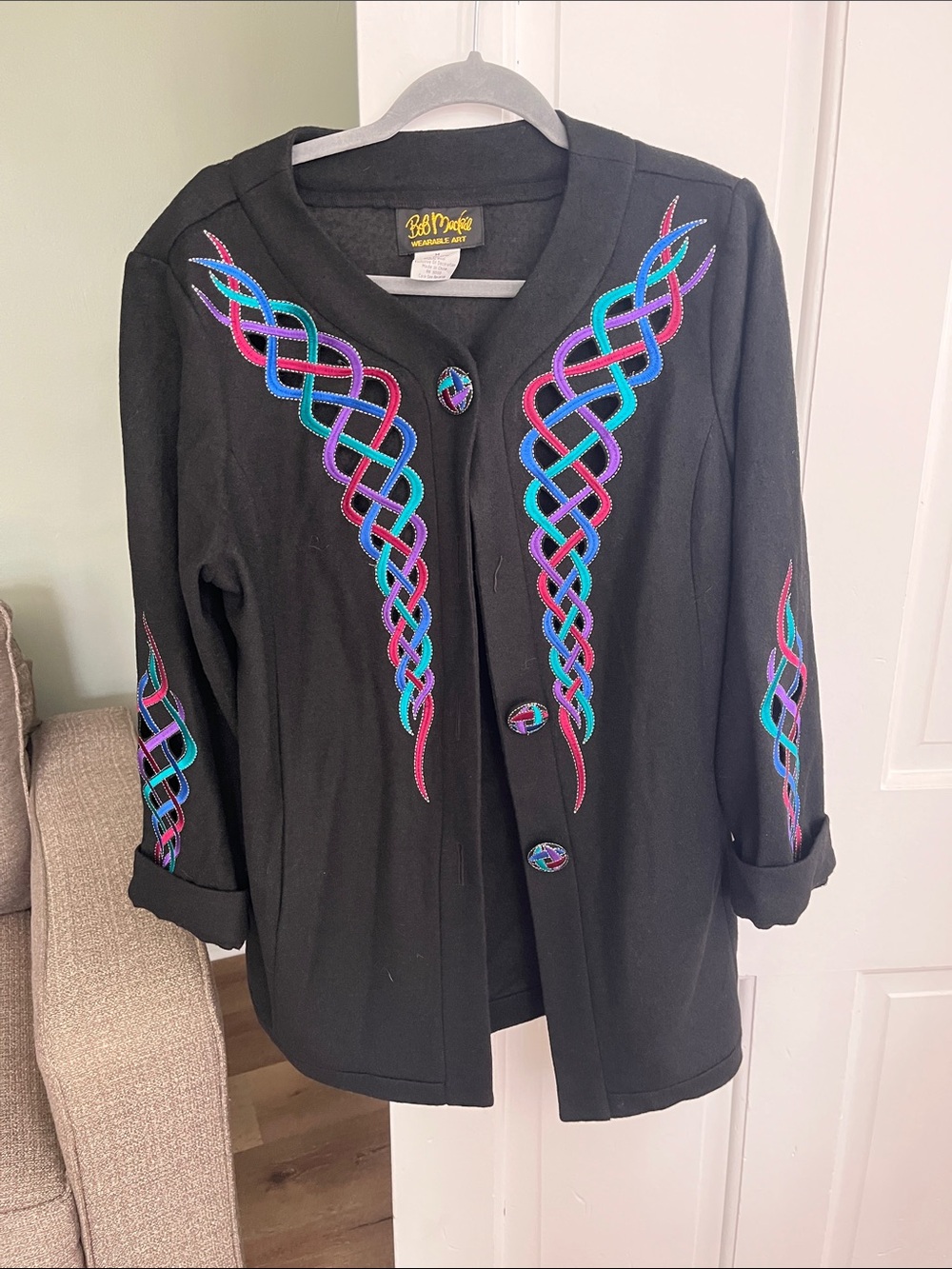 Bob Mackie Wool Blend Jacket Size M